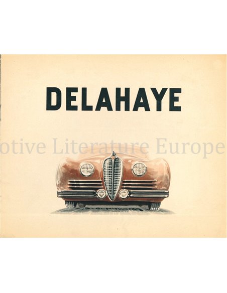 1948 DELAHAYE RANGE BROCHURE FRENCH
