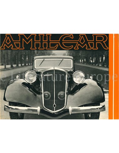 1938 AMILCAR PEGASE PROSPEKT FRANZÖSISCH