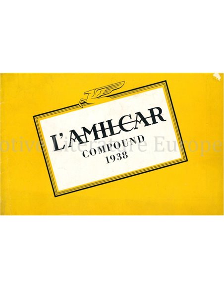 1938 AMILCAR COMPOUND BROCHURE FRENCH