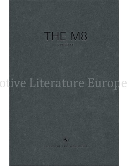 2019 BMW M8 GRAN COUPE HARDCOVER PROSPEKT NIEDERLÄNDISCH