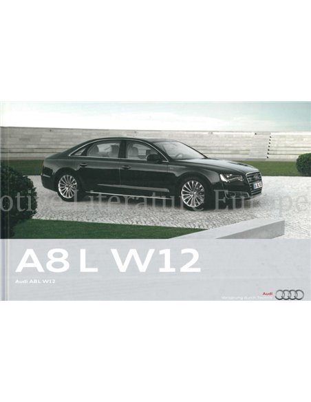 2010 AUDI A8 L W12 HARDCOVER BROCHURE SPANISH