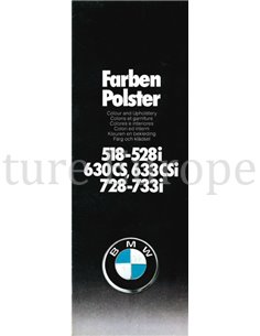 1977 BMW RANGE COLOUR AND UPHOLSTERY BROCHURE