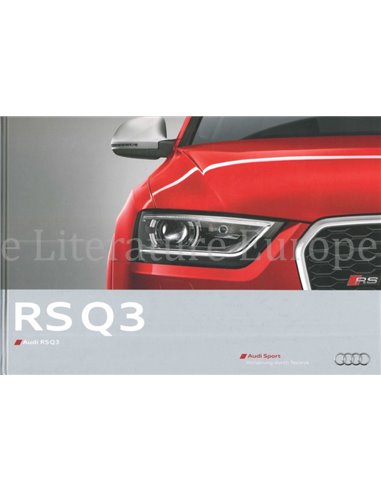 2013 AUDI RS Q3 HARDCOVER PROSPEKT ENGLISCH
