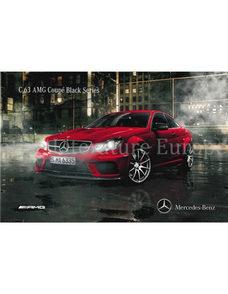 2012 MERCEDES BENZ C KLASSE C 63 AMG COUPE BLACK SERIES BROCHURE ENGLISH