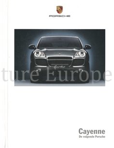 2003 PORSCHE CAYENNE HARDCOVER PROSPEKT NIEDERLÄNDISCH
