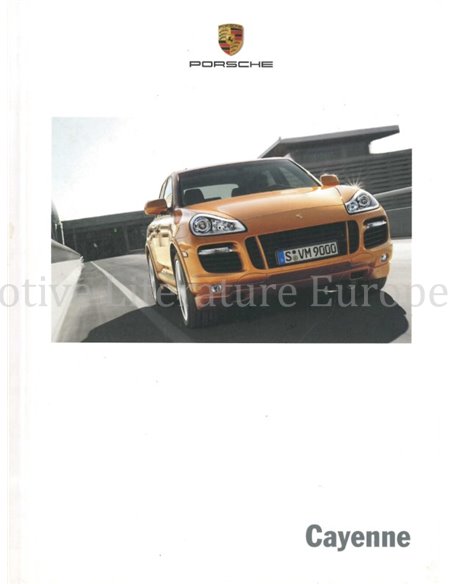 2009 PORSCHE CAYENNE HARDBACK BROCHURE DUTCH