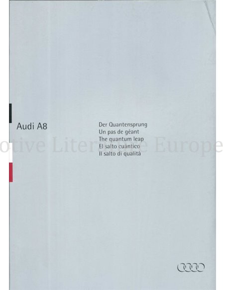 1994 AUDI A8 BROCHURE NEDERLANDS
