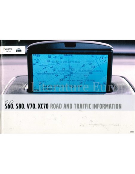 2003 VOLVO ROAD AND TRAFFIC INFORMATION SYSTEM HANDBUCH NIEDERLÄNDISCH