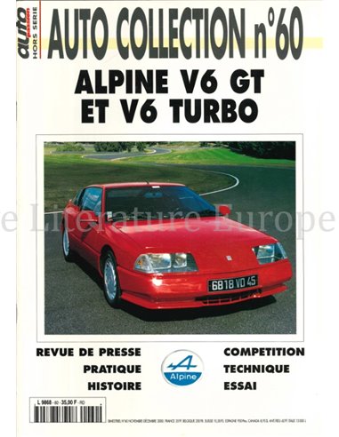 2000 AUTO COLLECTION MAGAZINE 60 FRENCH