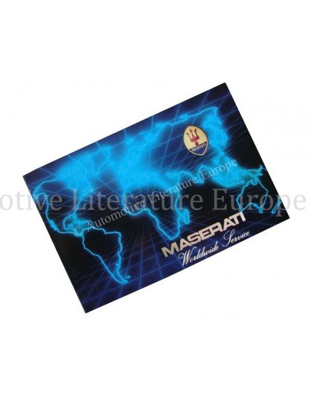 1986 MASERATI VERKAUF UND KUNDENDIENST HANDBUCH