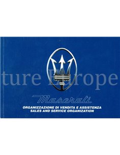1995 MASERATI SALES AND SERVICE ORGANIZATION MANUAL