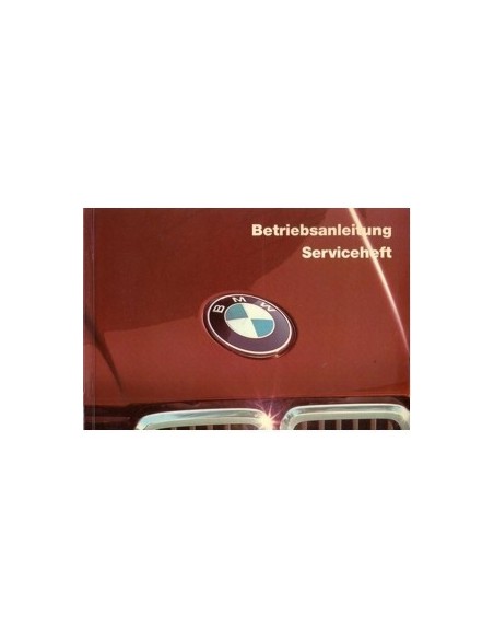 1984 BMW 3 SERIE INSTRUCTIEBOEKJE DUITS