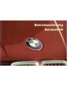 1984 BMW 3 SERIE INSTRUCTIEBOEKJE DUITS