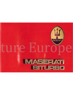 1987 MASERATI 420I SCHECKHEFT ITALIENISCH