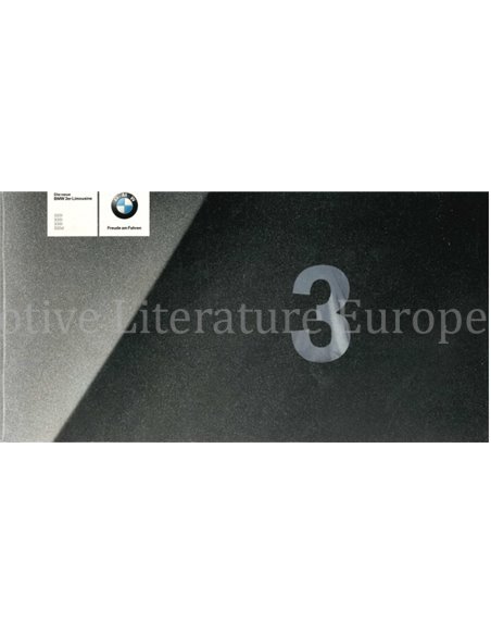 2005 BMW 3 SERIES SALOON BROCHURE GERMAN