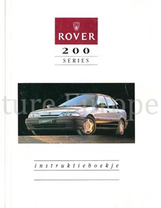 1993 ROVER 200 OWNERS MANUAL DUTCH