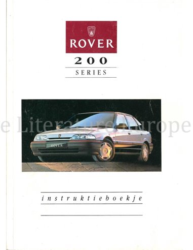 1993 ROVER 200 INSTRUCTIEBOEKJE NEDERLANDS