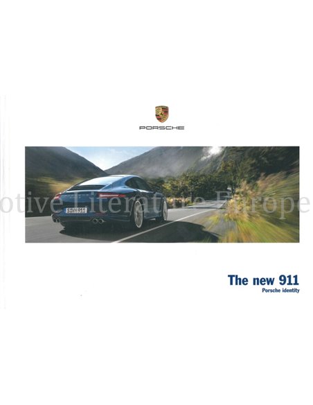 2012 PORSCHE 911 CARRERA HARDBACK BROCHURE ENGLISH