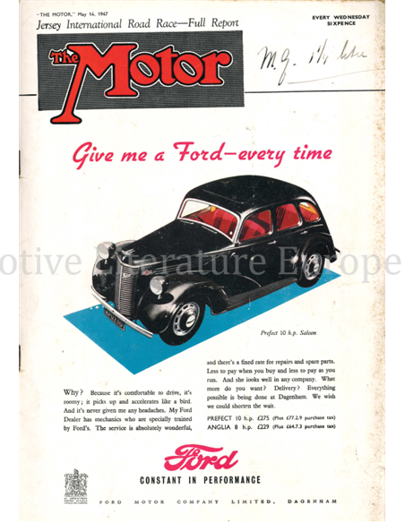 1947 THE MOTOR MAGAZINE 2366 ENGELS