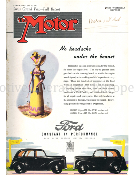 1947 THE MOTOR MAGAZINE 2370 ENGELS