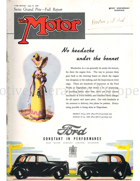 1947 THE MOTOR MAGAZINE 2370 ENGLISH