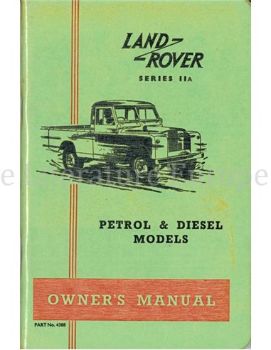 1961 LAND ROVER 88 109 OWNERS MANUAL ENGLISH