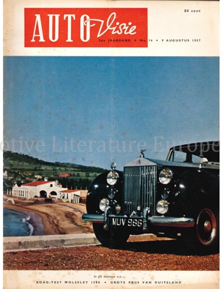 1957 AUTOVISIE MAGAZINE 16 NEDERLANDS