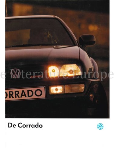 1992 VOLKSWAGEN CORRADO BROCHURE NEDERLANDS