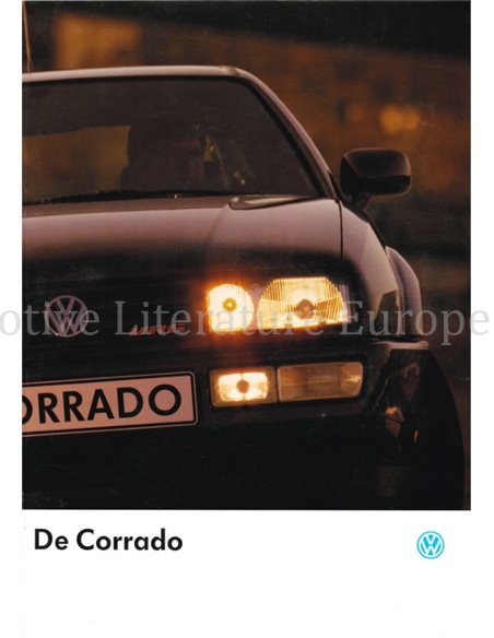1992 VOLKSWAGEN CORRADO BROCHURE NEDERLANDS