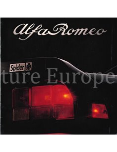 1987 ALFA ROMEO SPIDER BROCHURE ENGELS USA