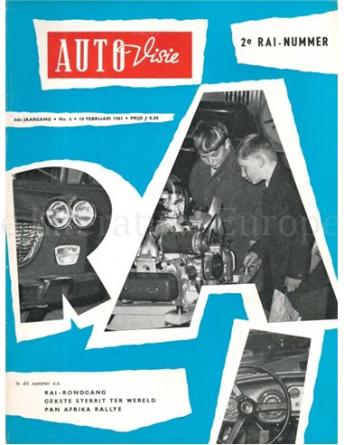 1961 AUTOVISIE MAGAZINE 06 NEDERLANDS