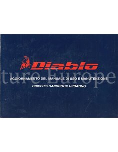 1998 LAMBORGHINI DIABLO UPDATE INSTRUCTIEBOEKJE