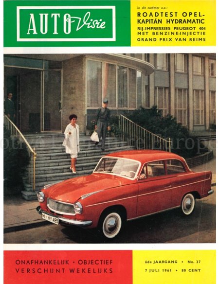 1961 AUTOVISIE MAGAZINE 27 DUTCH