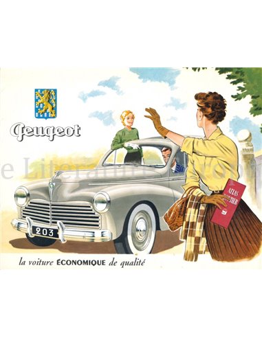 1954 PEUGEOT 203 BROCHURE FRENCH
