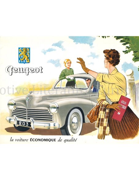 1954 PEUGEOT 203 BROCHURE FRENCH