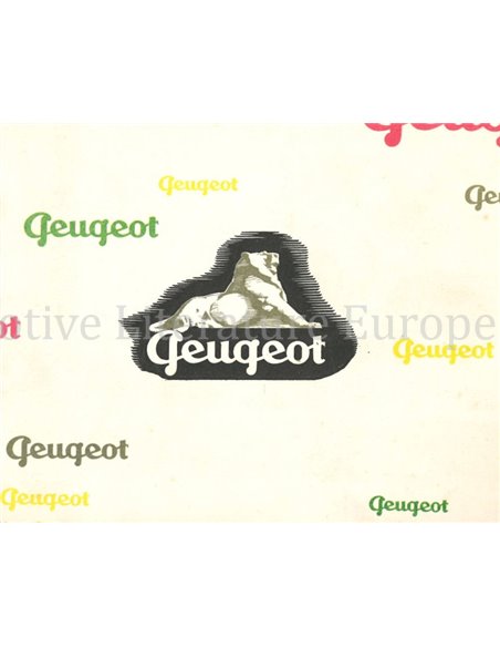 1956 PEUGEOT 203 / 403  BROCHURE NEDERLANDS