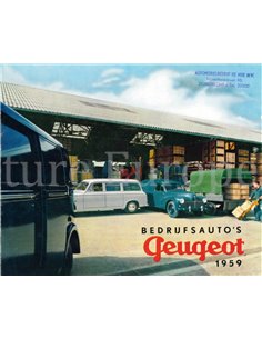 1959 PEUGEOT 203 / 403  BEDRIJFSAUTO'S BROCHURE NEDERLANDS