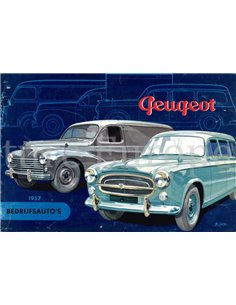 1957 PEUGEOT RANGE BROCHURE NEDERLANDS