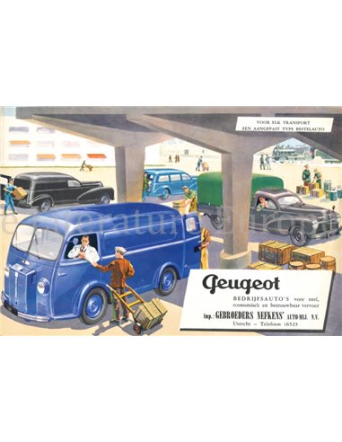 195? PEUGEOT 203 / D3A BROCHURE NEDERLANDS