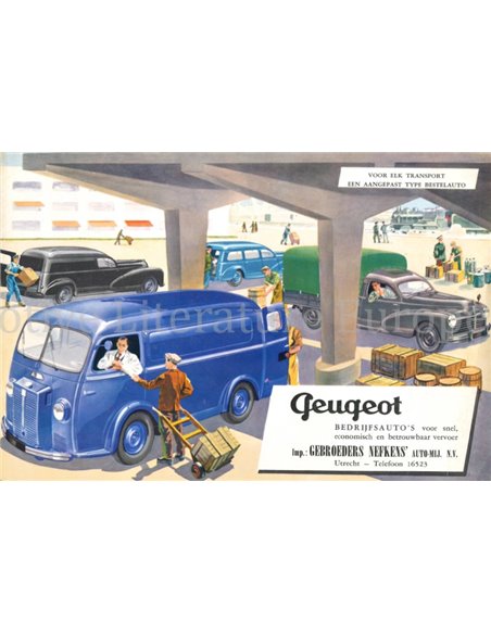 195? PEUGEOT 203 / D3A BROCHURE DUTCH