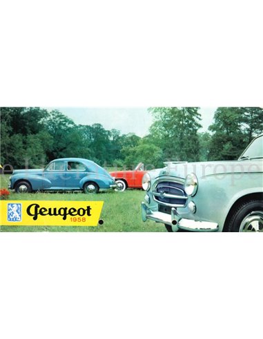 1958 PEUGEOT 203 / 403 PROSPEKT NIEDERLÄNDISCH