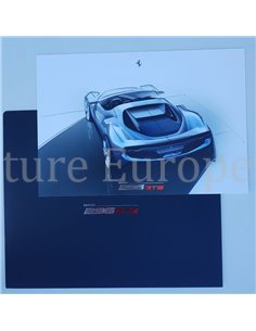 2022 FERRARI 296 GTS LITHOGRAPH