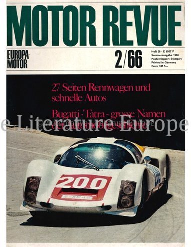 1963 MOTOR REVUE JAHRBUCH 58 DEUTSCH