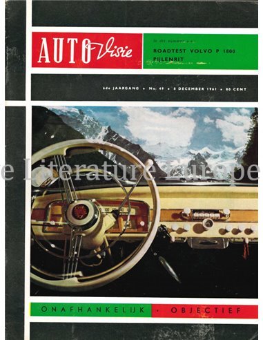 1961 AUTOVISIE MAGAZIN 49 NIEDERLÄNDISCH