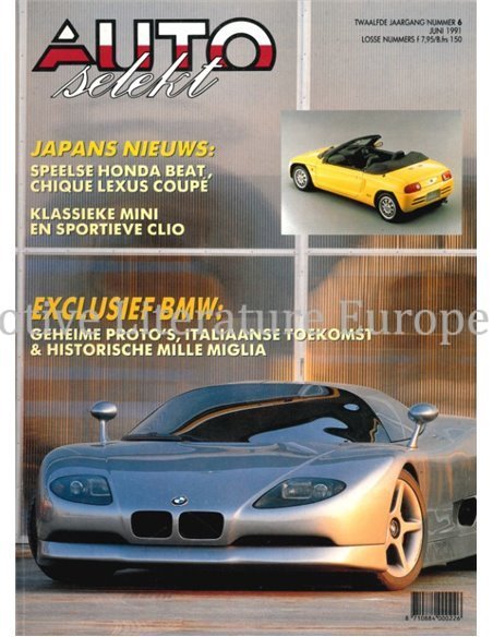 1991 AUTO SELEKT MAGAZINE 6 Niederländisch