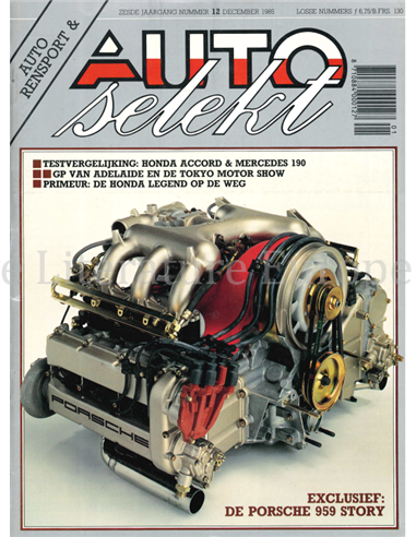 1985 AUTO SELEKT MAGAZINE 12 DUTCH