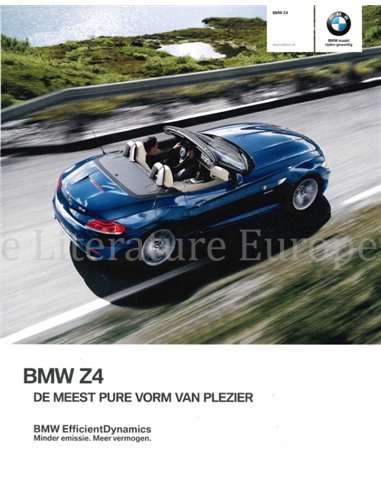 2011 BMW Z4 ROADSTER PROSPEKT NIEDERLÄNDISCH