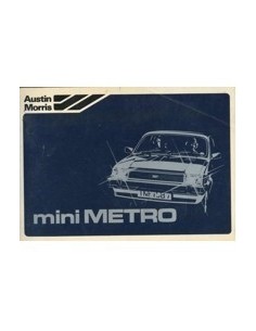 1980 AUSTIN MINI METRO INSTRUCTIEBOEKJE NEDERLANDS