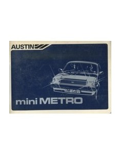 1981 AUSTIN MINI METRO INSTRUCTIEBOEKJE NEDERLANDS