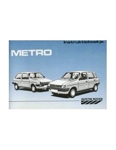 1988 AUSTIN METRO INSTRUCTIEBOEKJE NEDERLANDS